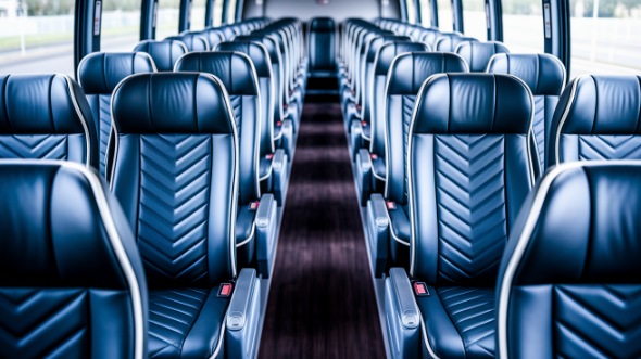 55 passenger charter bus inside manitowoc